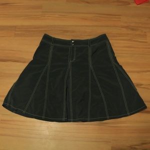 Athleta Skirt Size 14 Dark Grey White Stitching